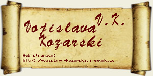 Vojislava Kozarski vizit kartica